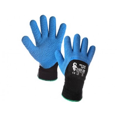 Zimné máčané rukavice CXS ROXY BLUE WINTER, veľ. 10